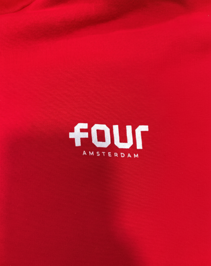 Four Amsterdam Classic Red Hoodie