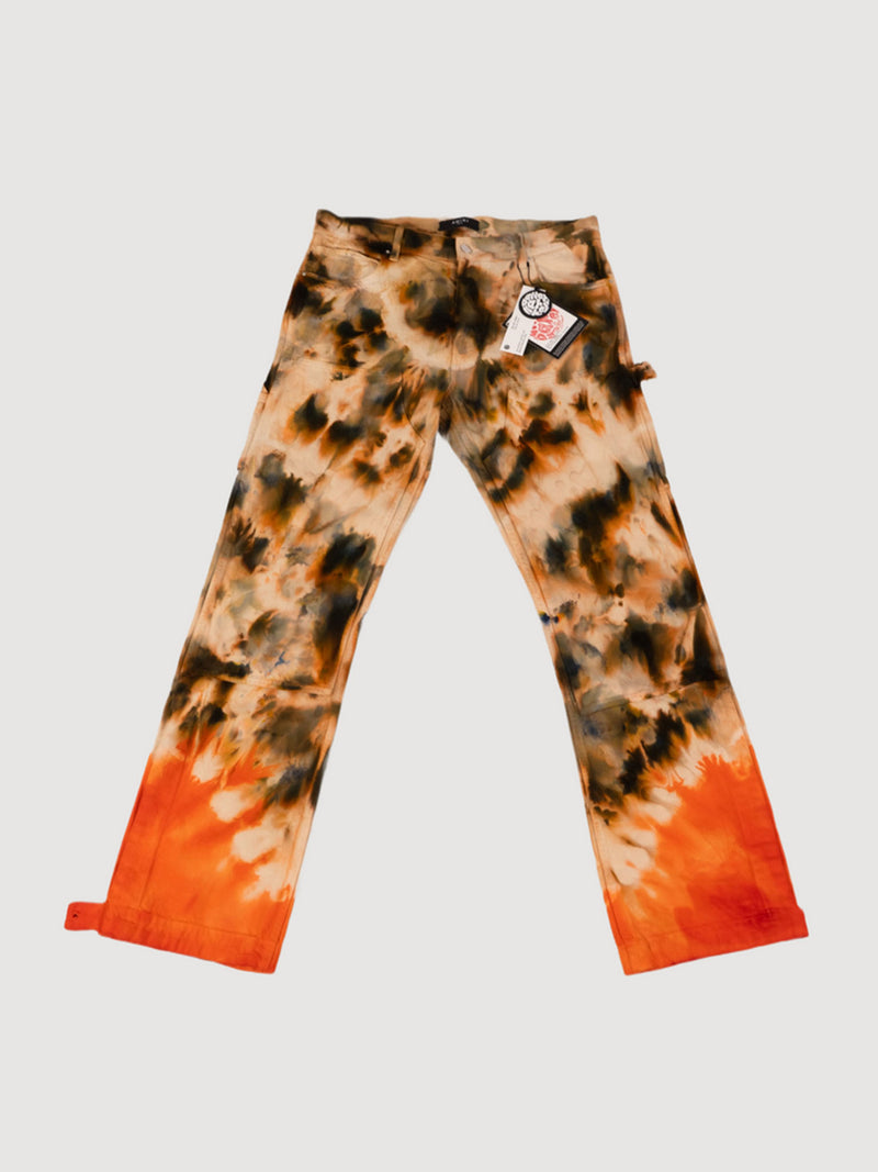 Amiri Double Knee Tie-dye Carpenter Pants