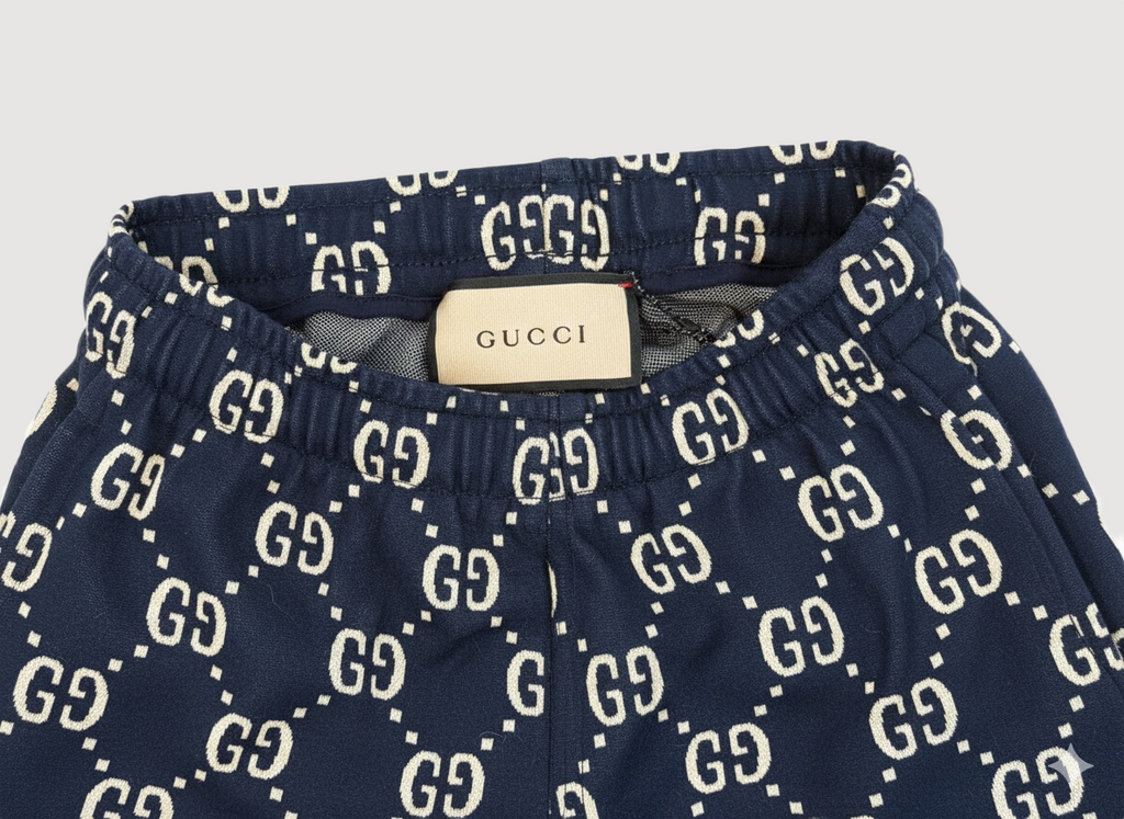 Gucci GG Jacquard Track Pants - Navy
