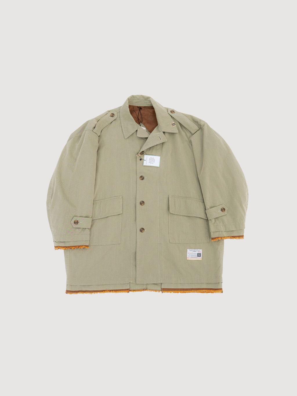 Maison Mihara Yasuhiro Coat Khaki