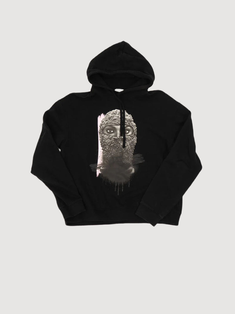 Ih Nom Uh Nit Graphic-print Cotton Hoodie In Black