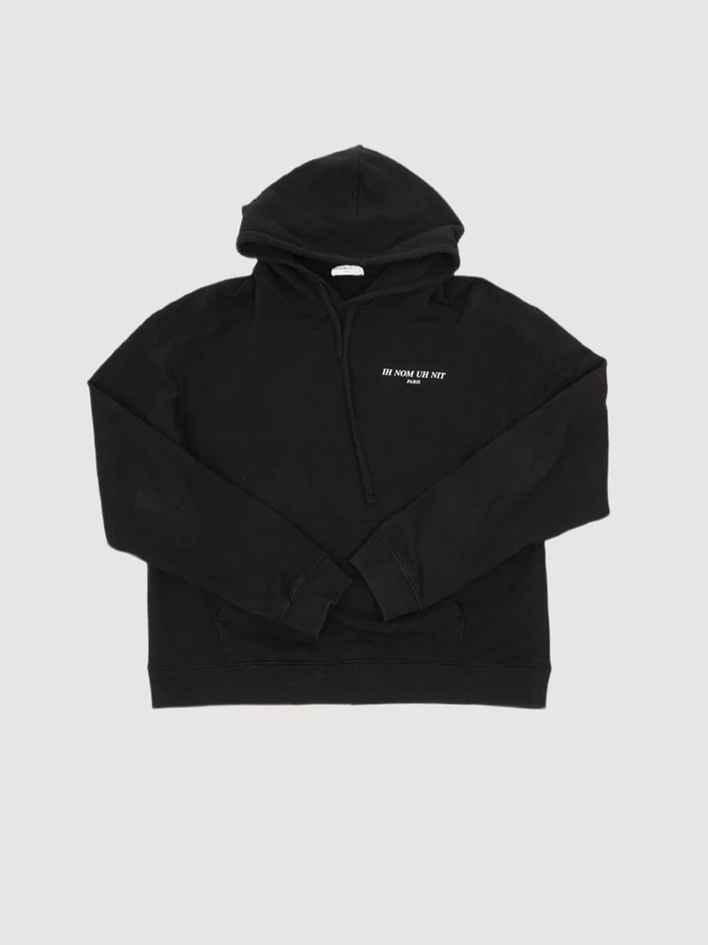 Ih Nom Uh Nit printed black hoodie