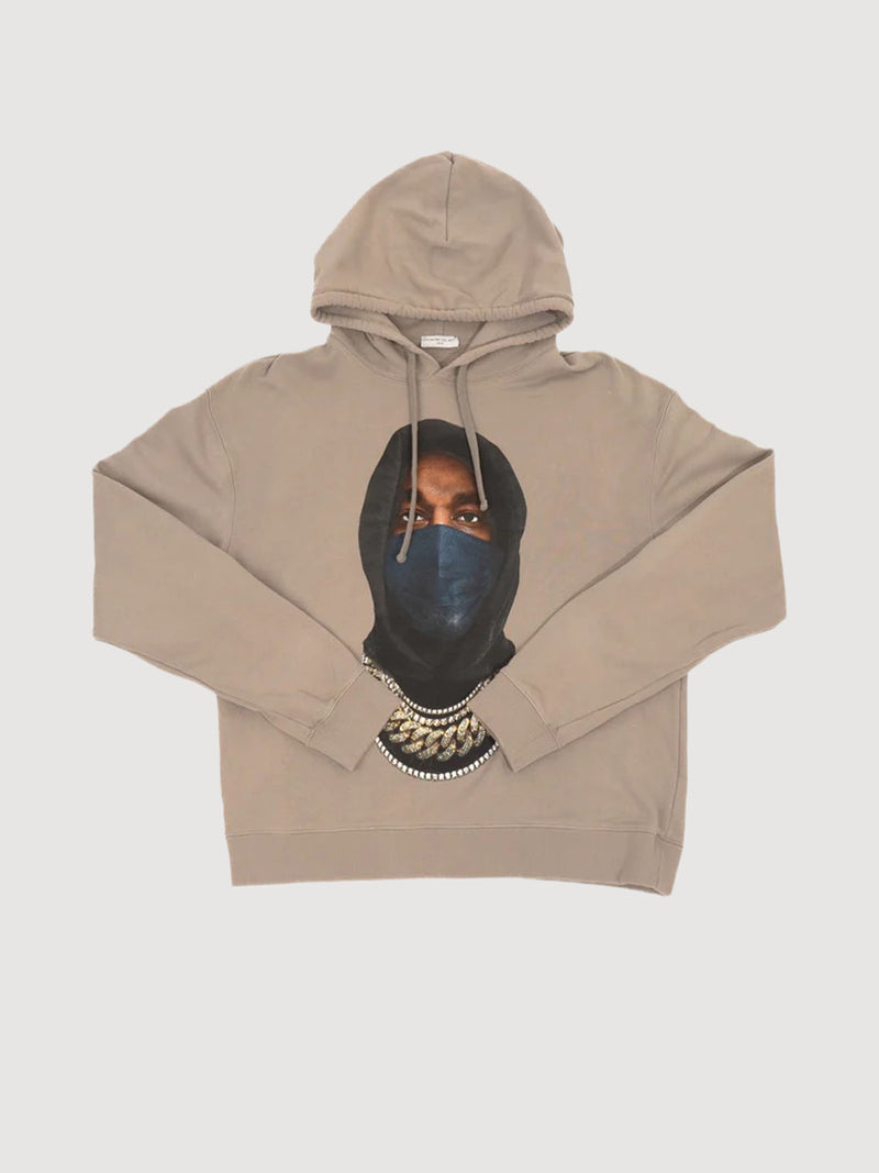 Ih Nom Uh Nit Graphic-print Cotton Hoodie In Grey