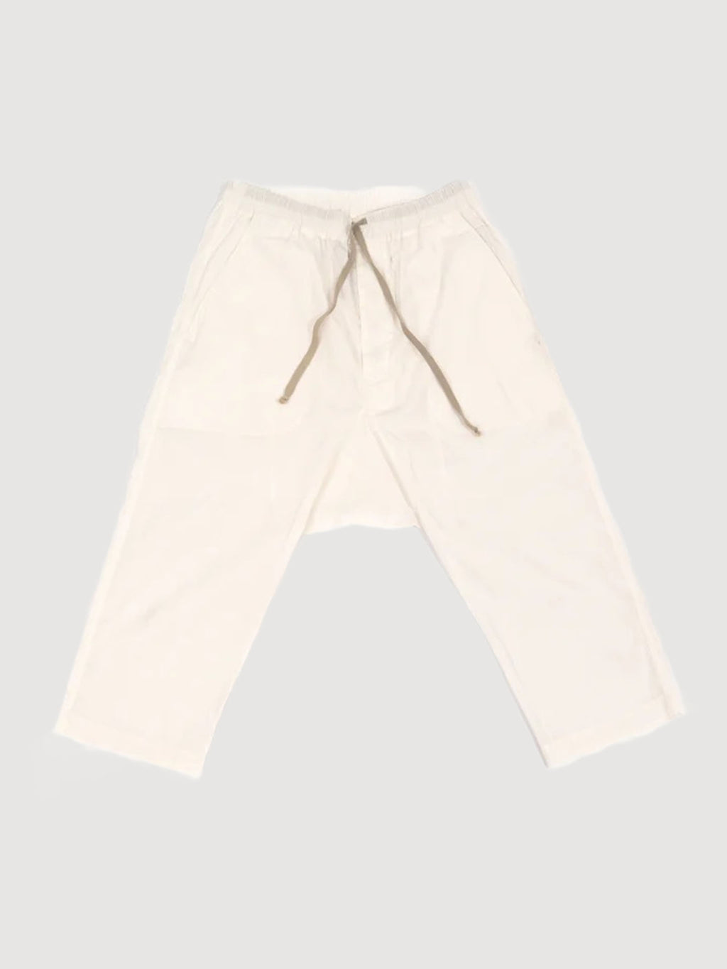 Rick Owens DRKSHDW Crop White Pants