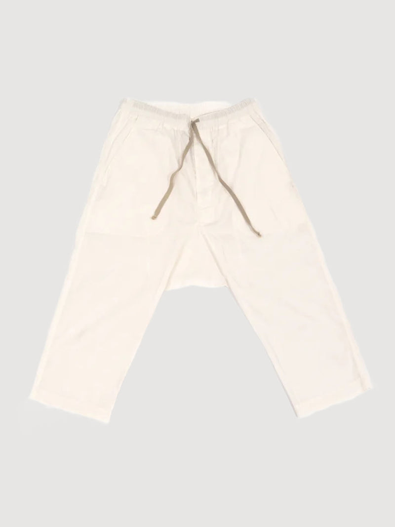 Rick Owens DRKSHDW Crop White Pants