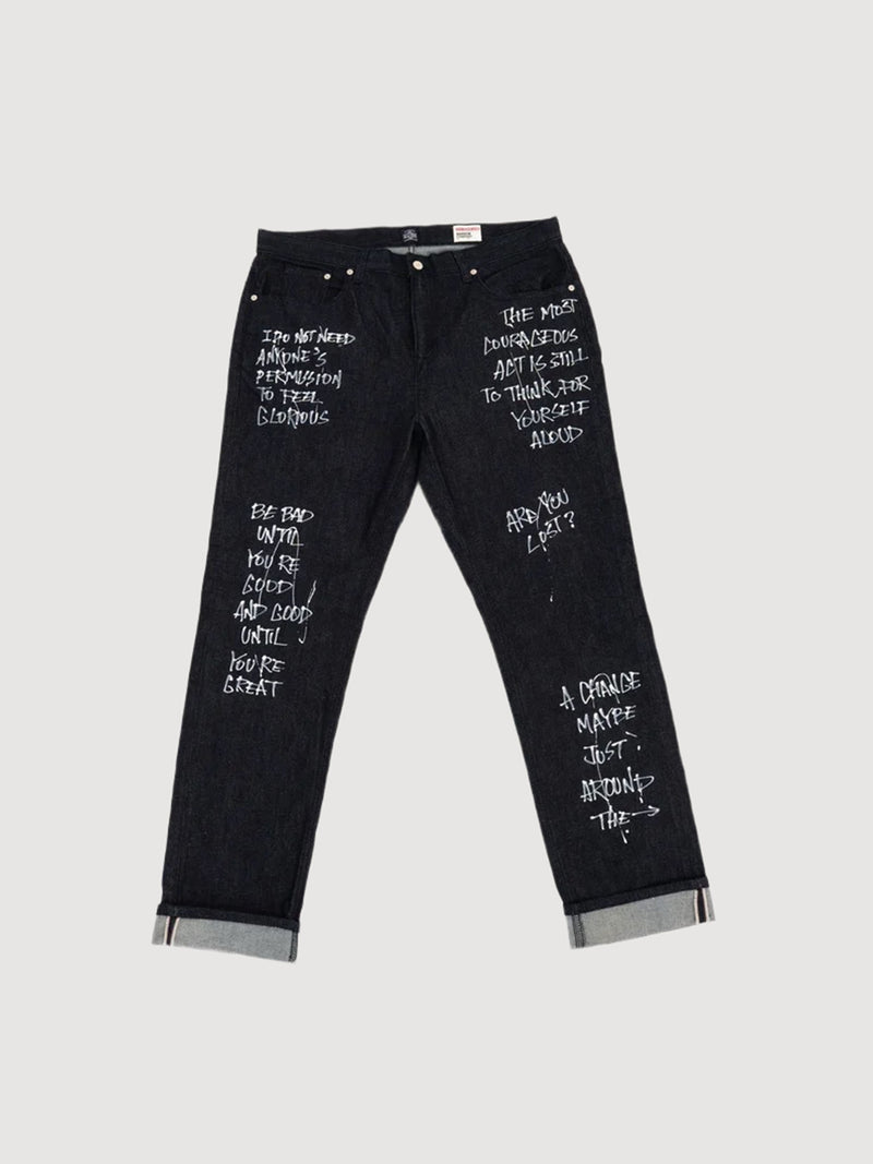 Evisu Indigo Jeans Narrow Comfort Denim