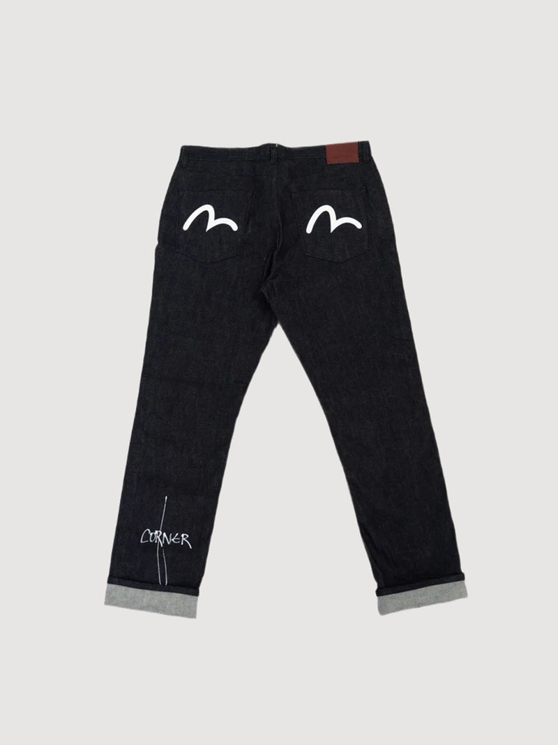 Evisu Indigo Jeans Narrow Comfort Denim