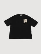Ami Paris Anniversary Face Patch T-shirt In Black