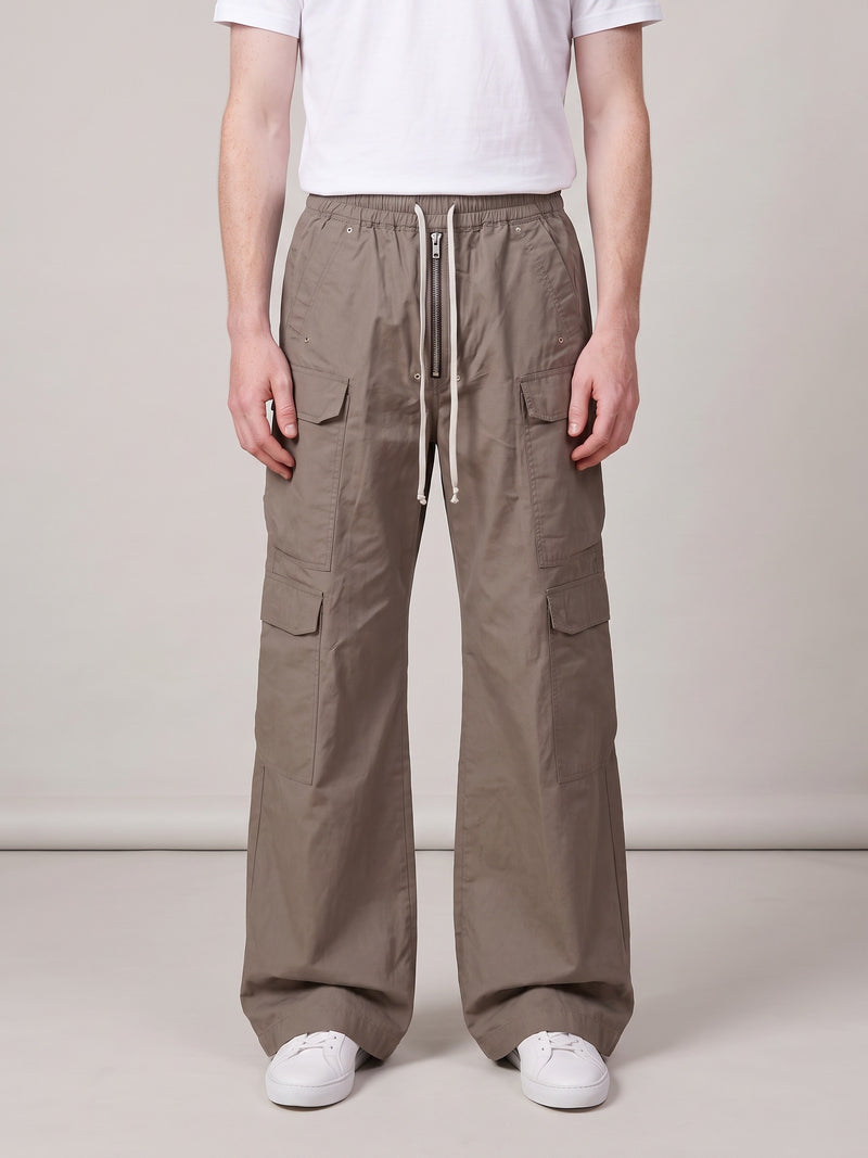 Rick Owens Wide Bella Pants voorkant op model