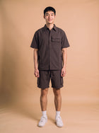 Brown Burgundy Summer Set model voorkant