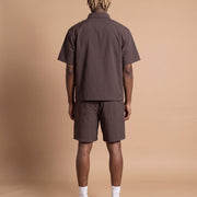 Brown Burgundy Summer Set model achterkant