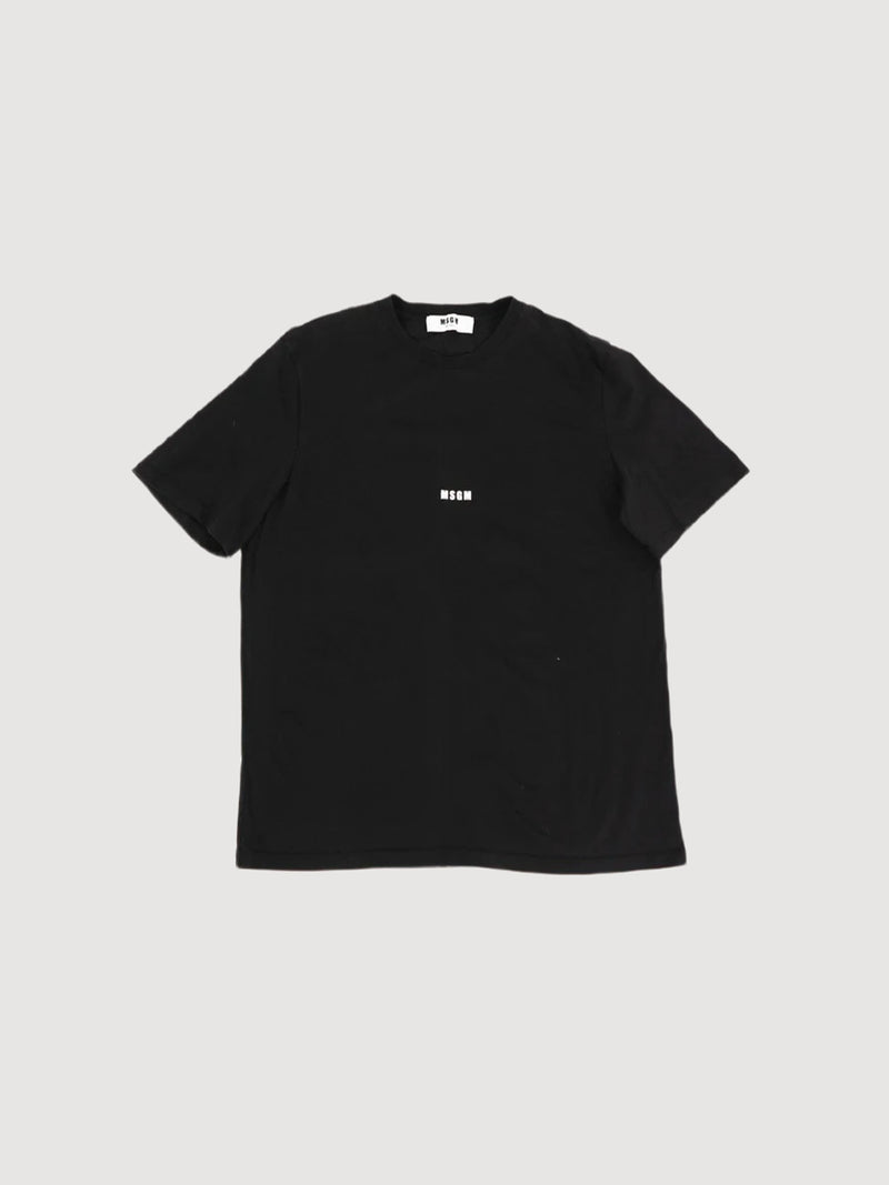 MSGM Black logo T-Shirt