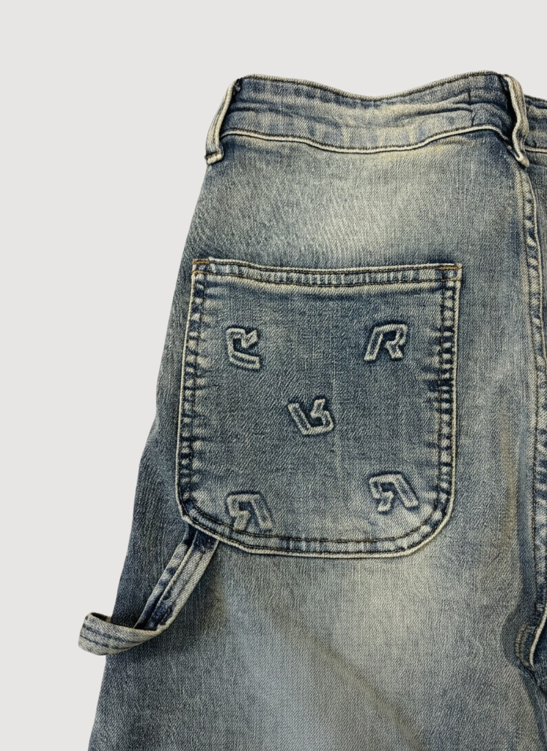 Rivero Vintage Embroider Denim - Blue