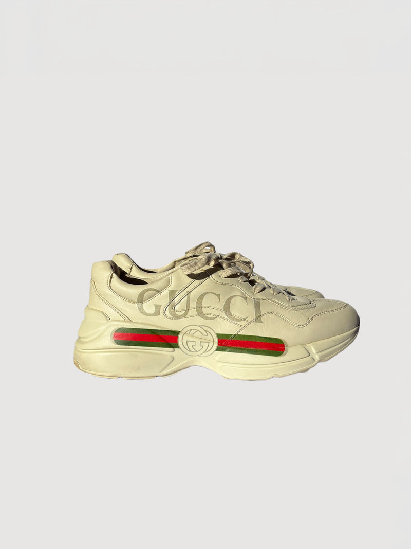 Gucci Rython Ivory leather