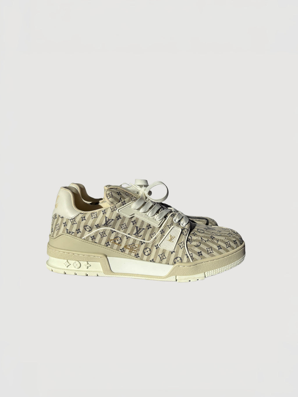 Louis Vuitton Beige Stripe Monogram