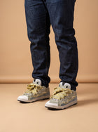 Lanvin Curb Sneaker Blue Grey aan de voet