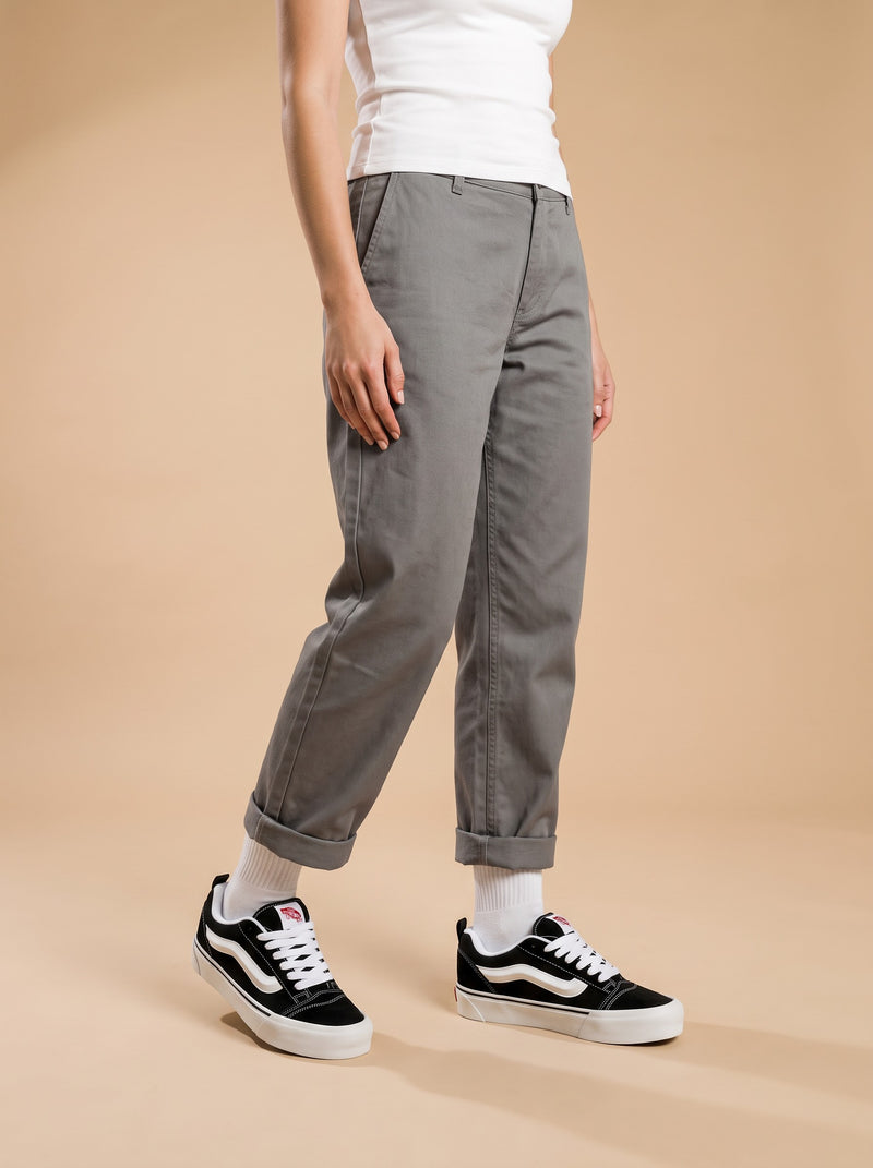 Vans Knu Stack Sneakers Black White aan de voet