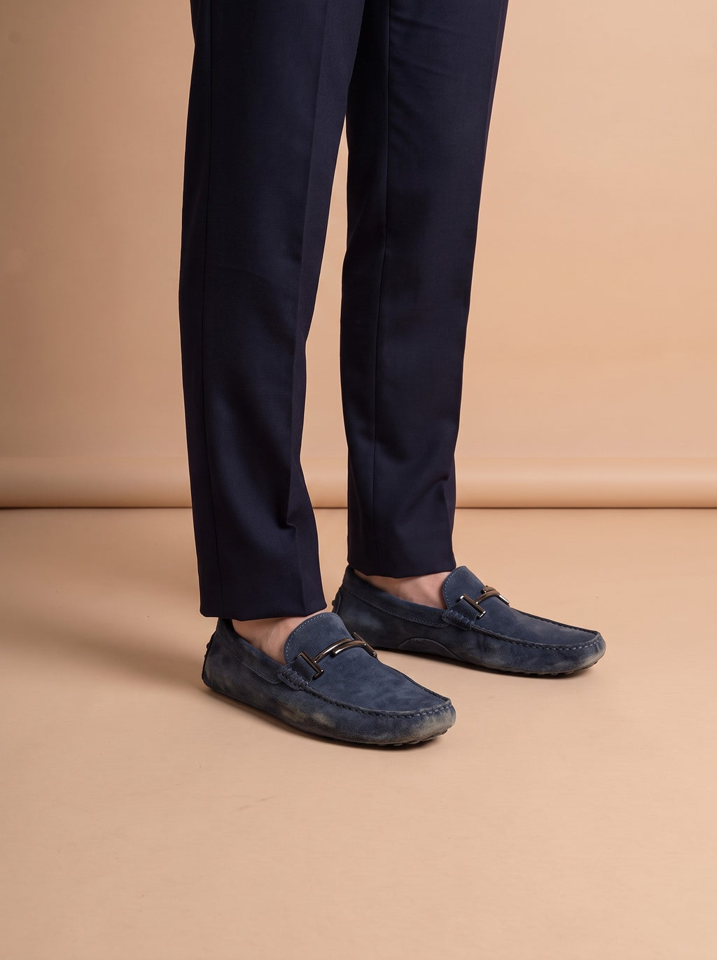 City Gommino Driving Shoes in Suede aan de voet