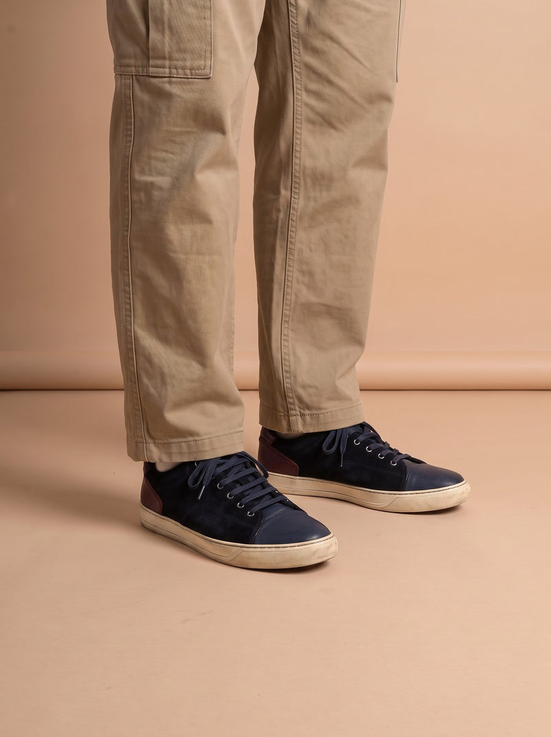 DBB1 Leather & Suede Sneaker aan de voet