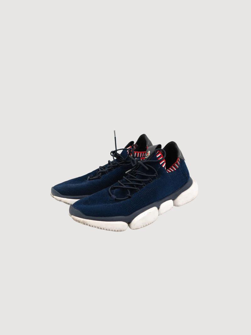 Moncler Bubble Sole Mesh Sneakers in Navy