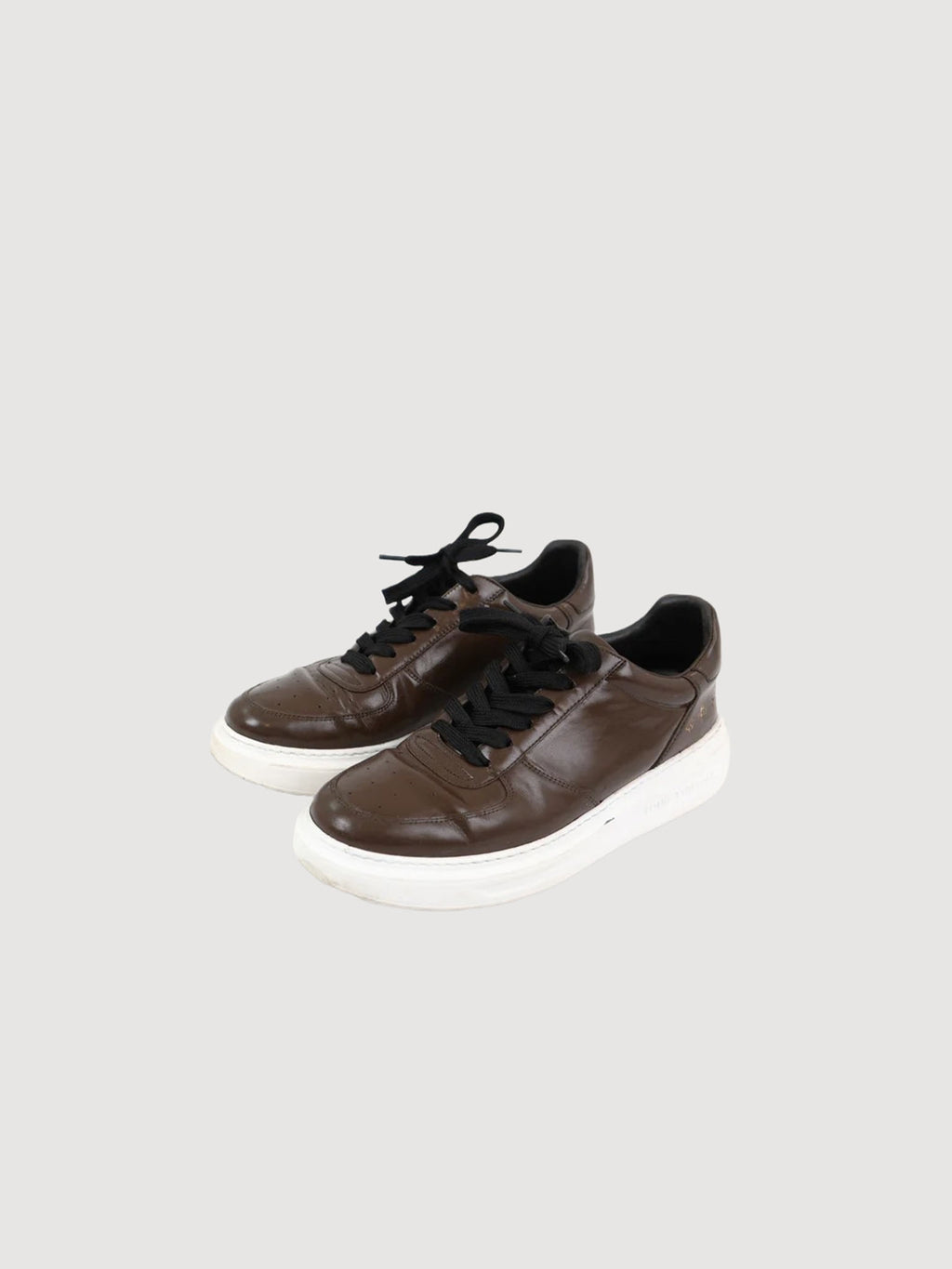 Louis Vuitton Brown Leather Beverly Hills Sneakers Size