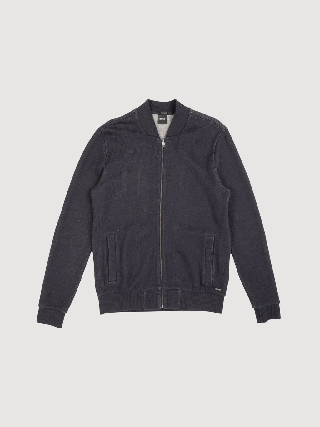 Bomber- Style Zip up Cardigan