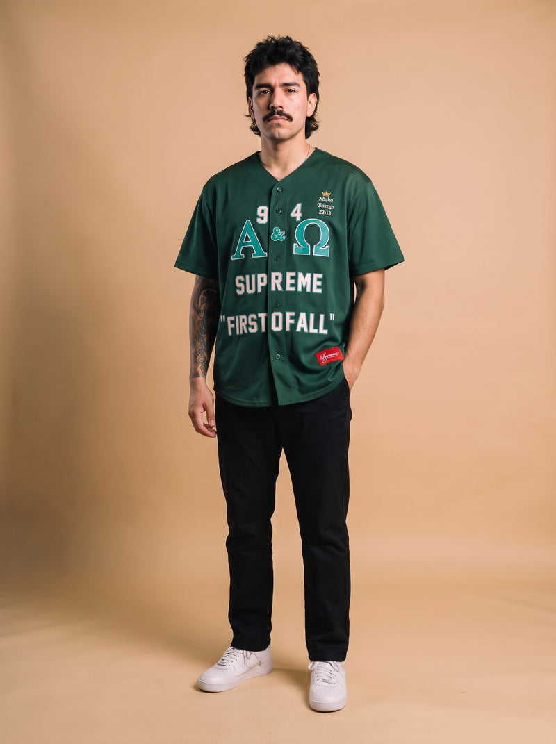 Supreme Alpha Omega Baseball model voorkant