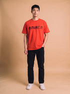 Edwin Red T-shirt model voorkant